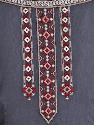 Embroidered Straight kurta - 15494761 - Standard Image - 5