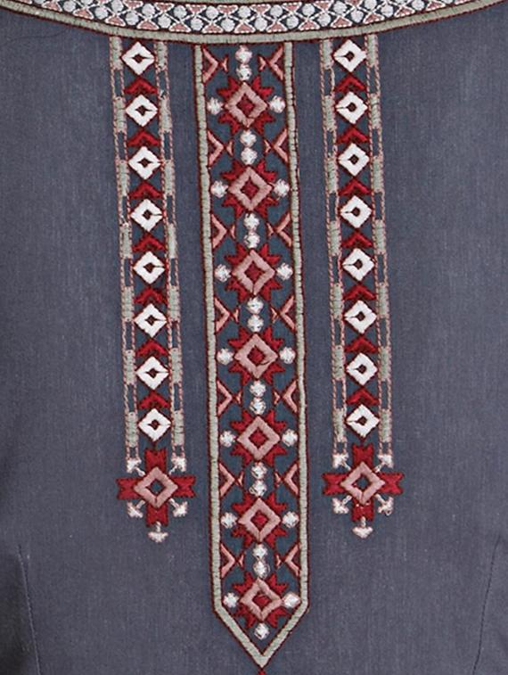 Embroidered Straight kurta - 15494761 - Zoom Image - 5