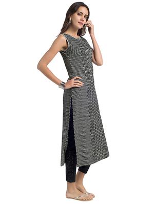 Straight printed kurta - 15494771 - Standard Image - 2