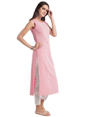 Straight embroidered kurta - 15494773 - Standard Image - 2