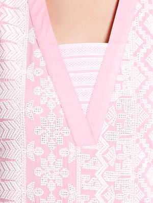 Embroidered double slit a-line kurta - 15494775 - Standard Image - 5