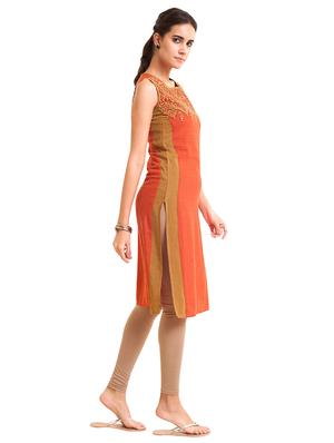 Embroidered straight kurta - 15494779 - Standard Image - 2
