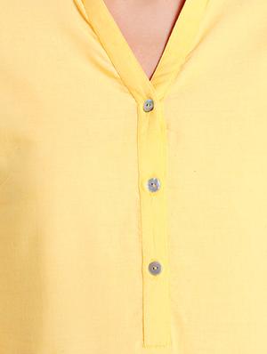 Straight schiffli kurta - 15494809 - Standard Image - 5