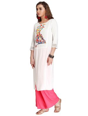 Straight double slit kurta - 15494817 - Standard Image - 2