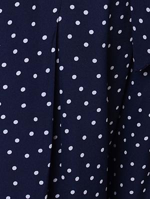 paper bag polka dotted belted culottes - 15495337 - Standard Image - 5