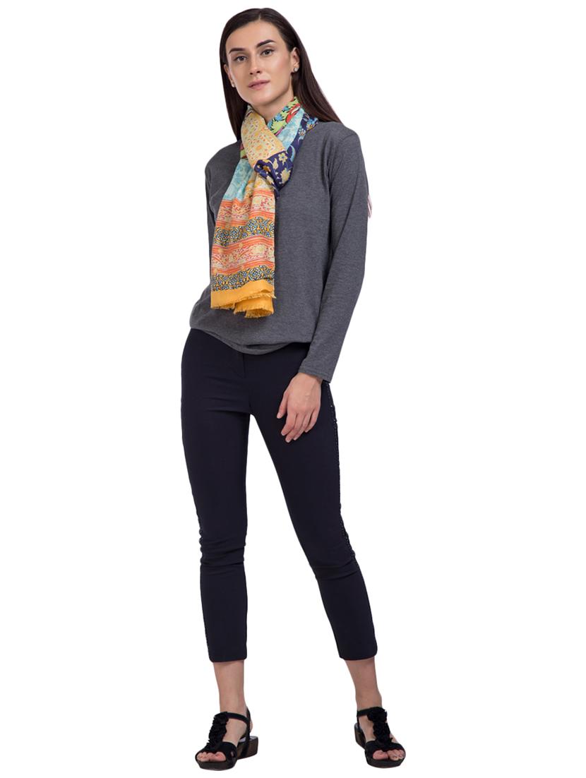 yellow wool stole - 15495407 - Zoom Image - 2