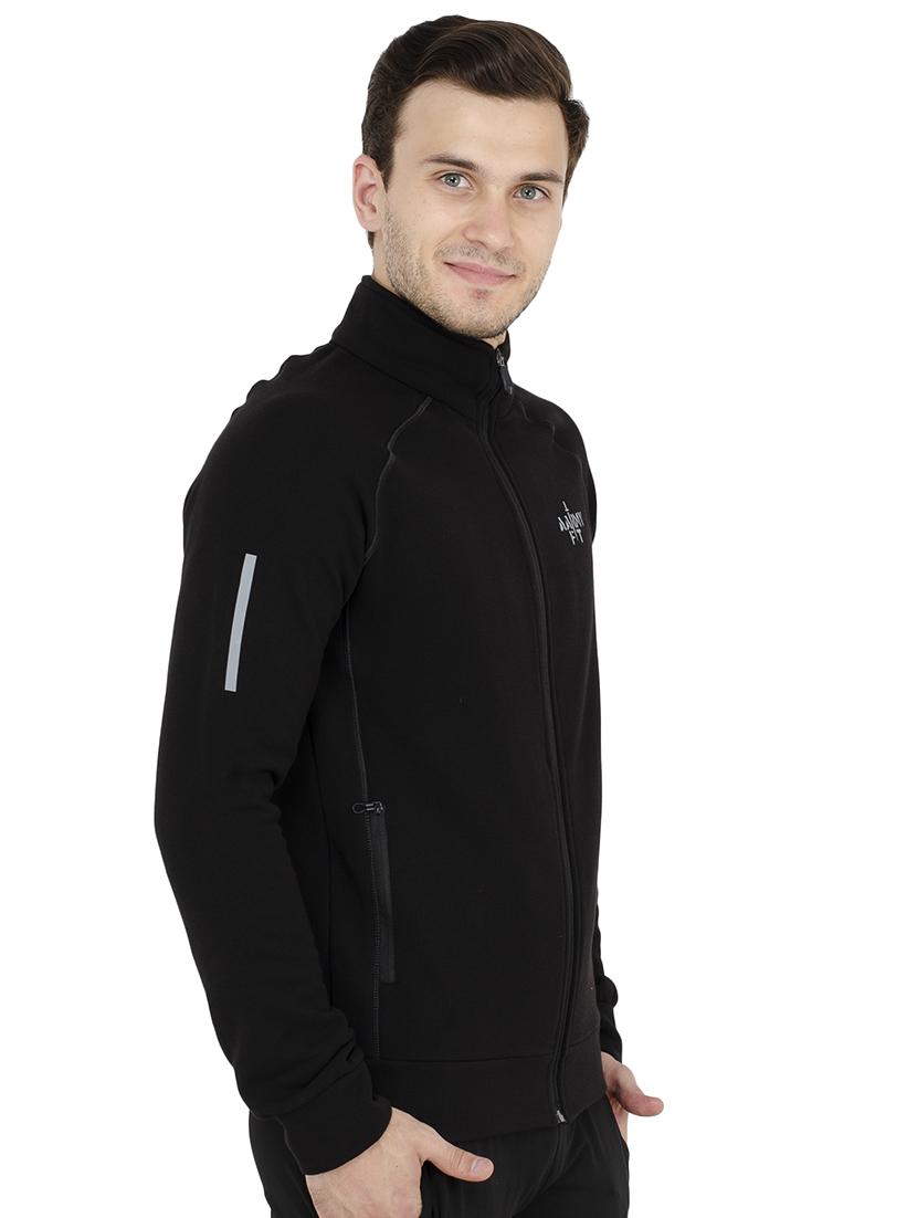 black cotton casual jacket - 15495536 - Zoom Image - 2