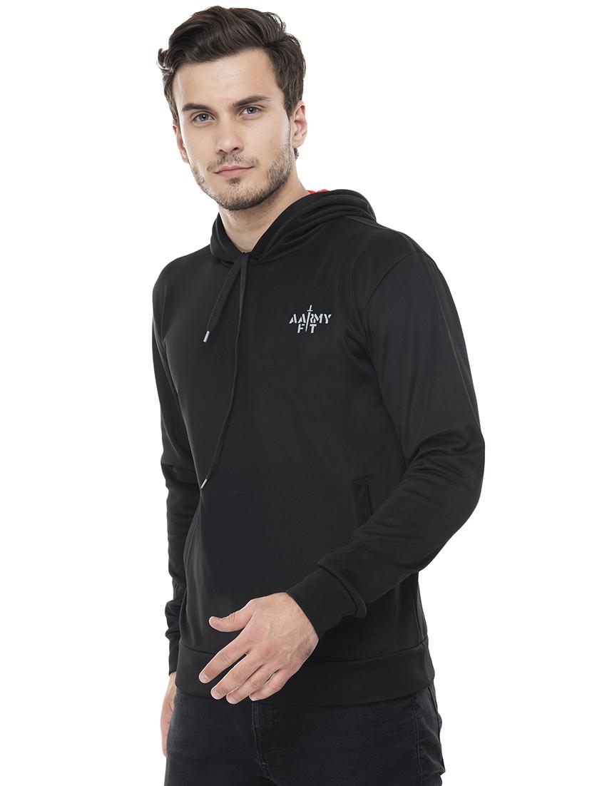 black fleece sweatshirt - 15495540 - Zoom Image - 2