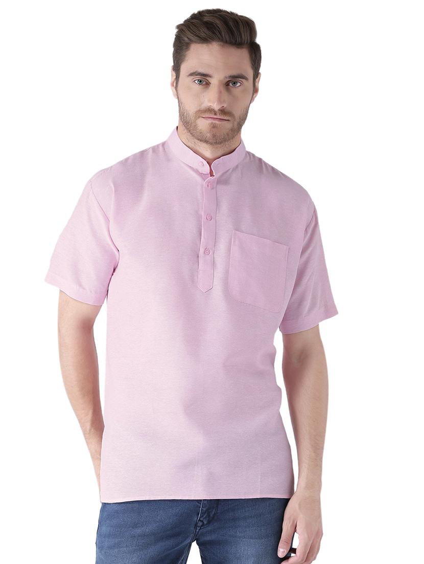 multi colored khadi short kurta - 15495709 - Zoom Image - 2