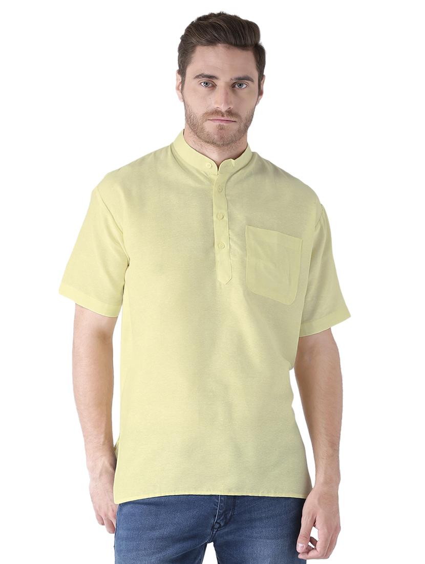 multi colored khadi short kurta - 15495709 - Zoom Image - 5