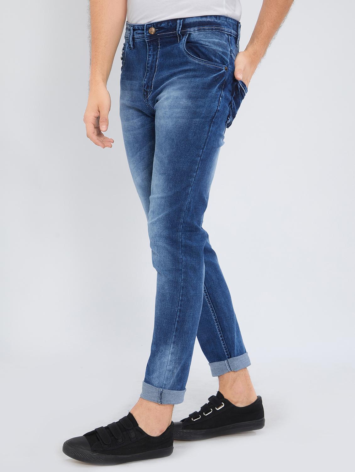 blue denim washed jeans - 15496161 - Zoom Image - 2
