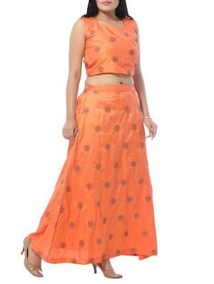 embroidered a-line lehenga - 15496343 - Standard Image - 2