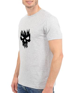 grey cotton chest print tshirt - 15496353 - Standard Image - 2