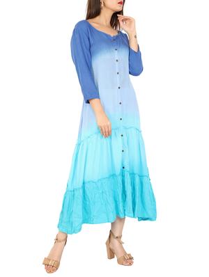 Ombre tiered kurta - 15496512 - Standard Image - 2