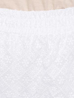 schiffli work kurta with palazzo set - 15496678 - Standard Image - 5