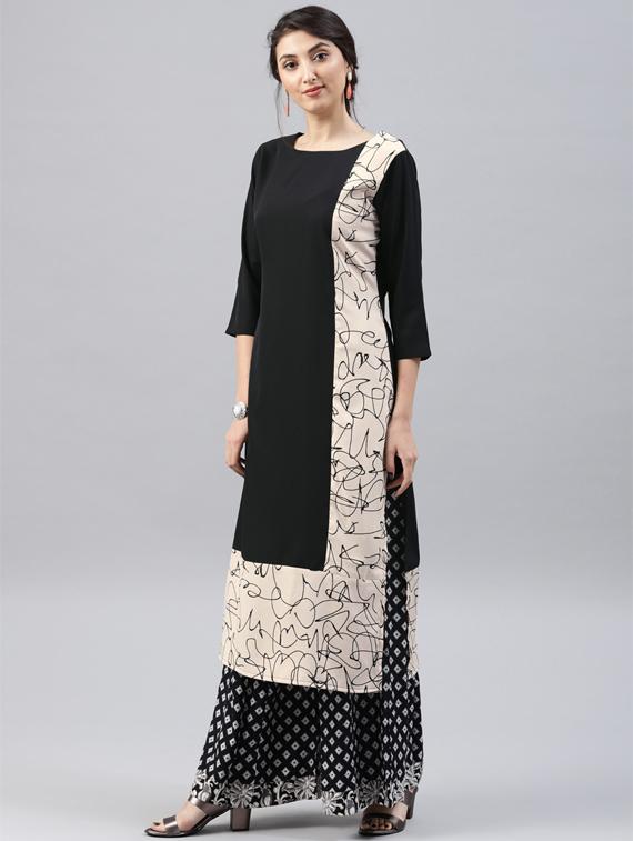 Printed straight kurta - 15496822 - Zoom Image - 2