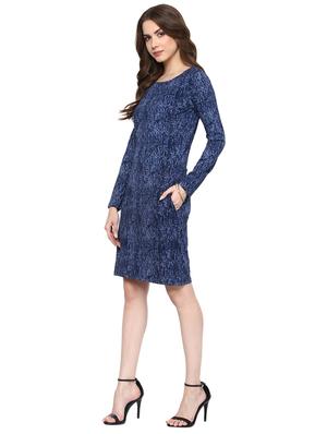 long sleeved printed shift dress - 15497086 - Standard Image - 2
