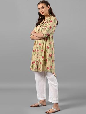 Pintucks a-line kurta - 15497447 - Standard Image - 2