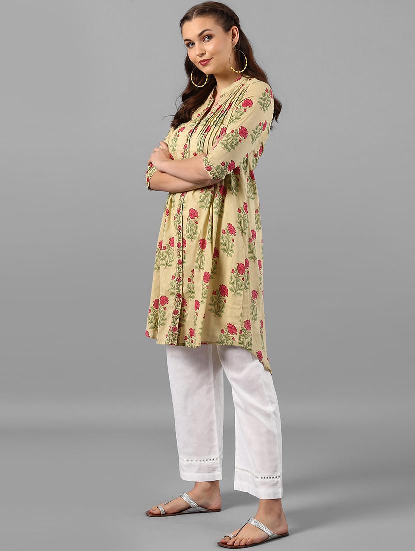 Pintucks a-line kurta - 15497447 - Zoom Image - 2