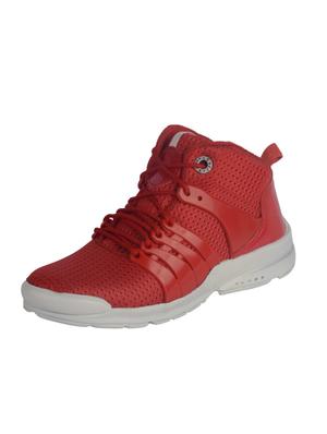 red Mesh lace up sport shoes - 15497489 - Standard Image - 2