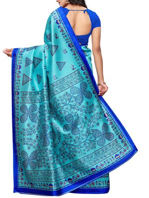Warli printed saree with blouse - 15497512 - Standard Image - 2