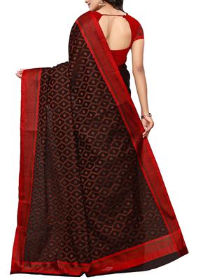 Geometrical woven saree with blouse - 15497530 - Standard Image - 2