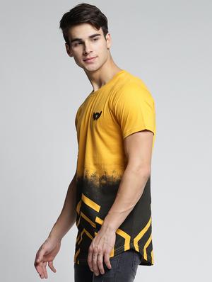 yellow cotton all over print t-shirt - 15497608 - Standard Image - 2