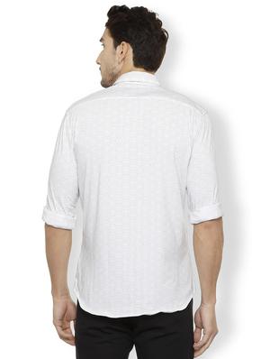 white cotton casual shirt - 15497740 - Standard Image - 2