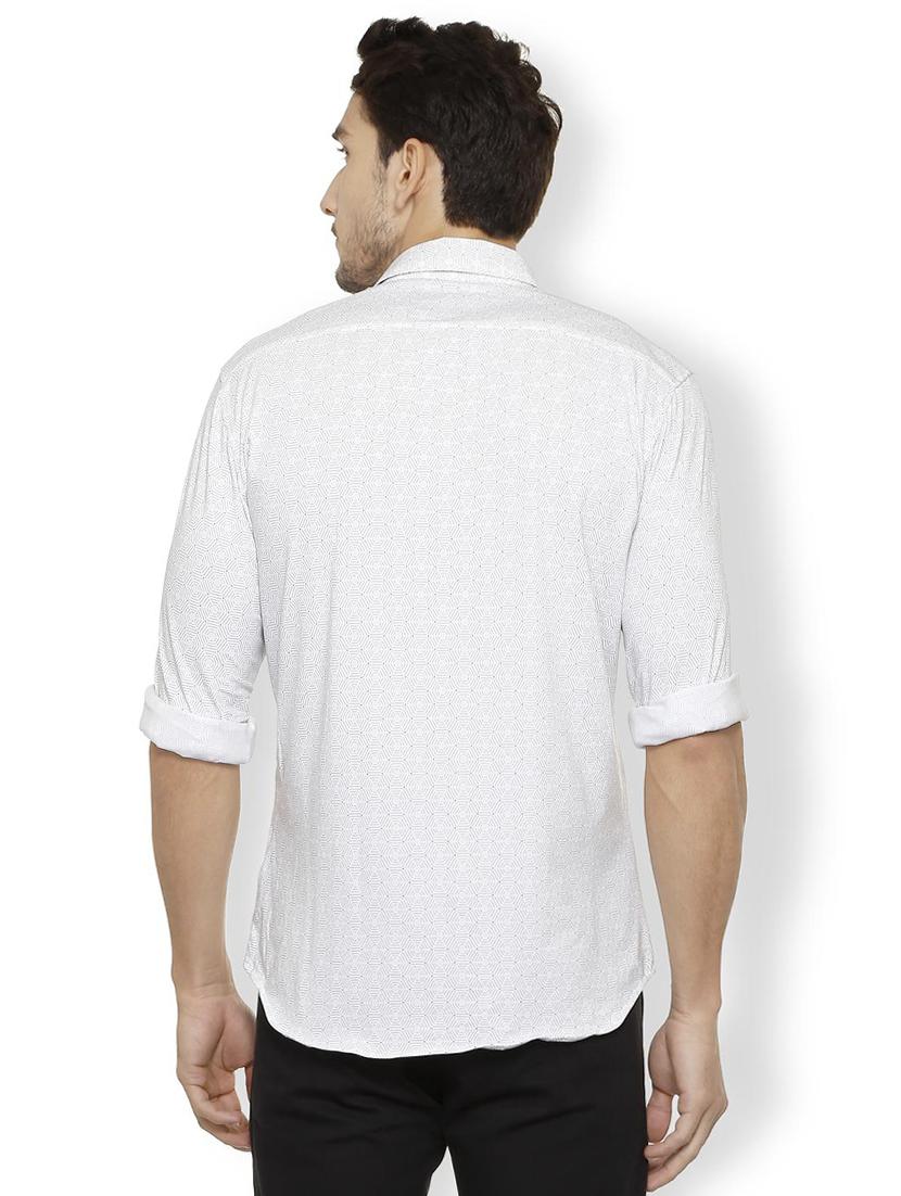 white cotton casual shirt - 15497740 - Zoom Image - 2