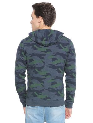 blue cotton all over print sweatshirt - 15497759 - Standard Image - 2