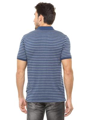 navy blue cotton blend pocket t-shirt - 15497762 - Standard Image - 2