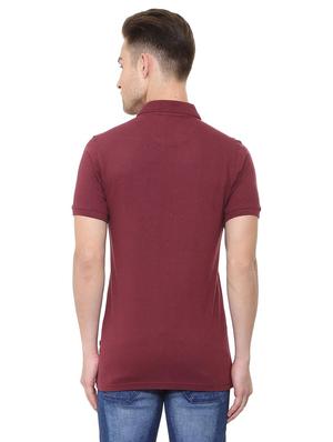 maroon polyester polo tshirt - 15497778 - Standard Image - 2