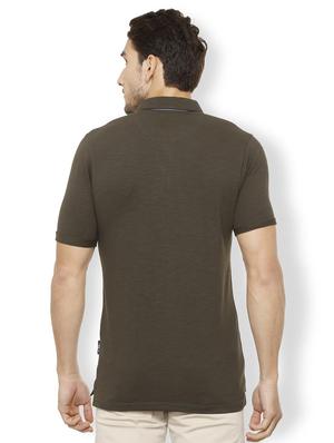 brown cotton polo t-shirt - 15497780 - Standard Image - 2
