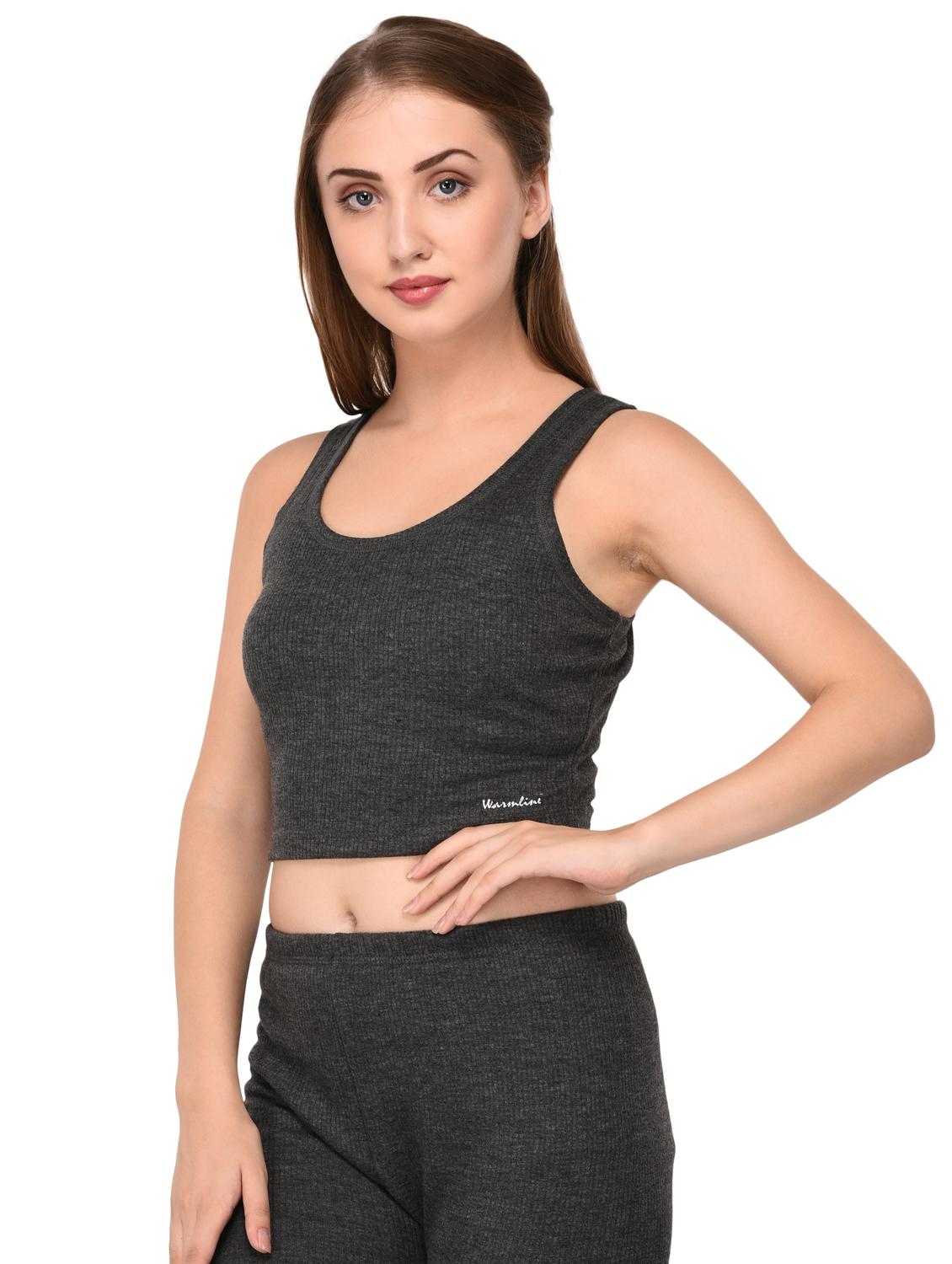 grey woolen thermal vest - 15498043 - Zoom Image - 2