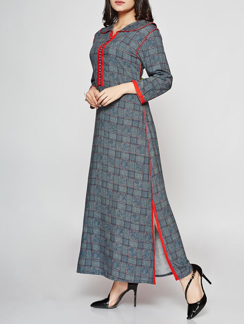 High slit printed kurta - 15498117 - Zoom Image - 2
