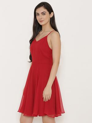 tie back skater dress - 15498673 - Standard Image - 2