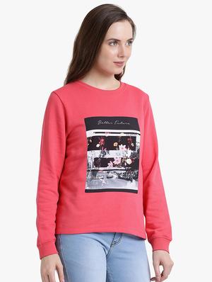 graphic chest print sweatshirt - 15498926 - Standard Image - 2