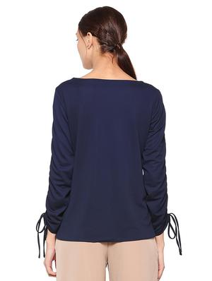 ruched sleeved regular top - 15499031 - Standard Image - 2