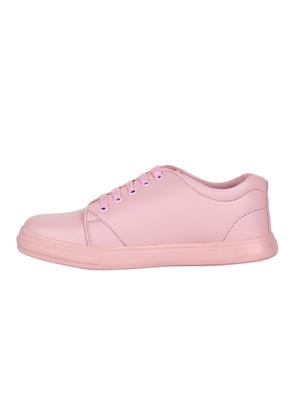 pink lace-up sneakers - 15500156 - Standard Image - 2