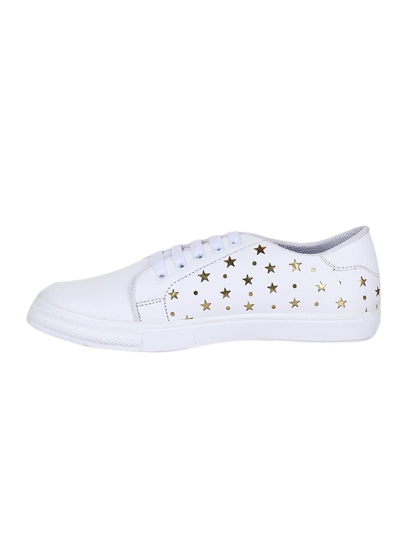 white lace-up sneakers - 15500160 - Zoom Image - 2