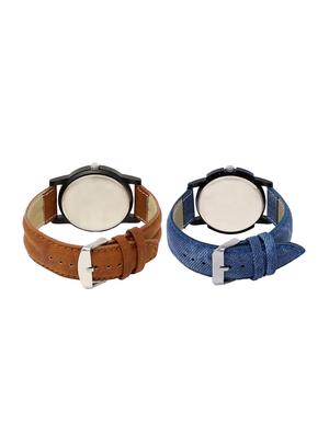 ACNOS Round dial analog watch combo(WAT-LR-01-02-COMBO) - 15500319 - Standard Image - 2
