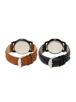 ACNOS Round dial analog watch combo(WAT-LR-01-06-COMBO) - 15500323 - Standard Image - 2