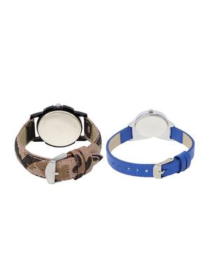 ACNOS Round dial analog couple watch(WAT-LR-03-208-COMBO) - 15500503 - Standard Image - 2
