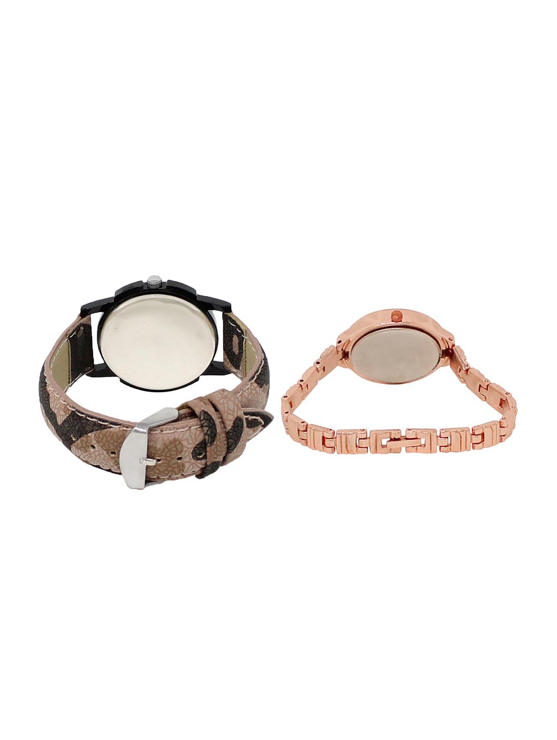 ACNOS Round dial analog couple watch(WAT-LR-03-225-COMBO) - 15500518 - Zoom Image - 2