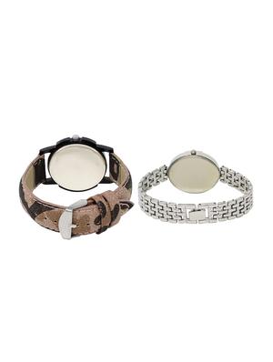 ACNOS Round dial analog couple watch(WAT-LR-03-227-COMBO) - 15500520 - Standard Image - 2