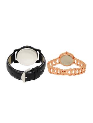 ACNOS Round dial analog couple watch(WAT-LR-05-202-COMBO) - 15500635 - Standard Image - 2