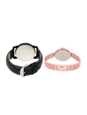 ACNOS Round dial analog couple watch(WAT-LR-05-228-COMBO) - 15500658 - Standard Image - 2