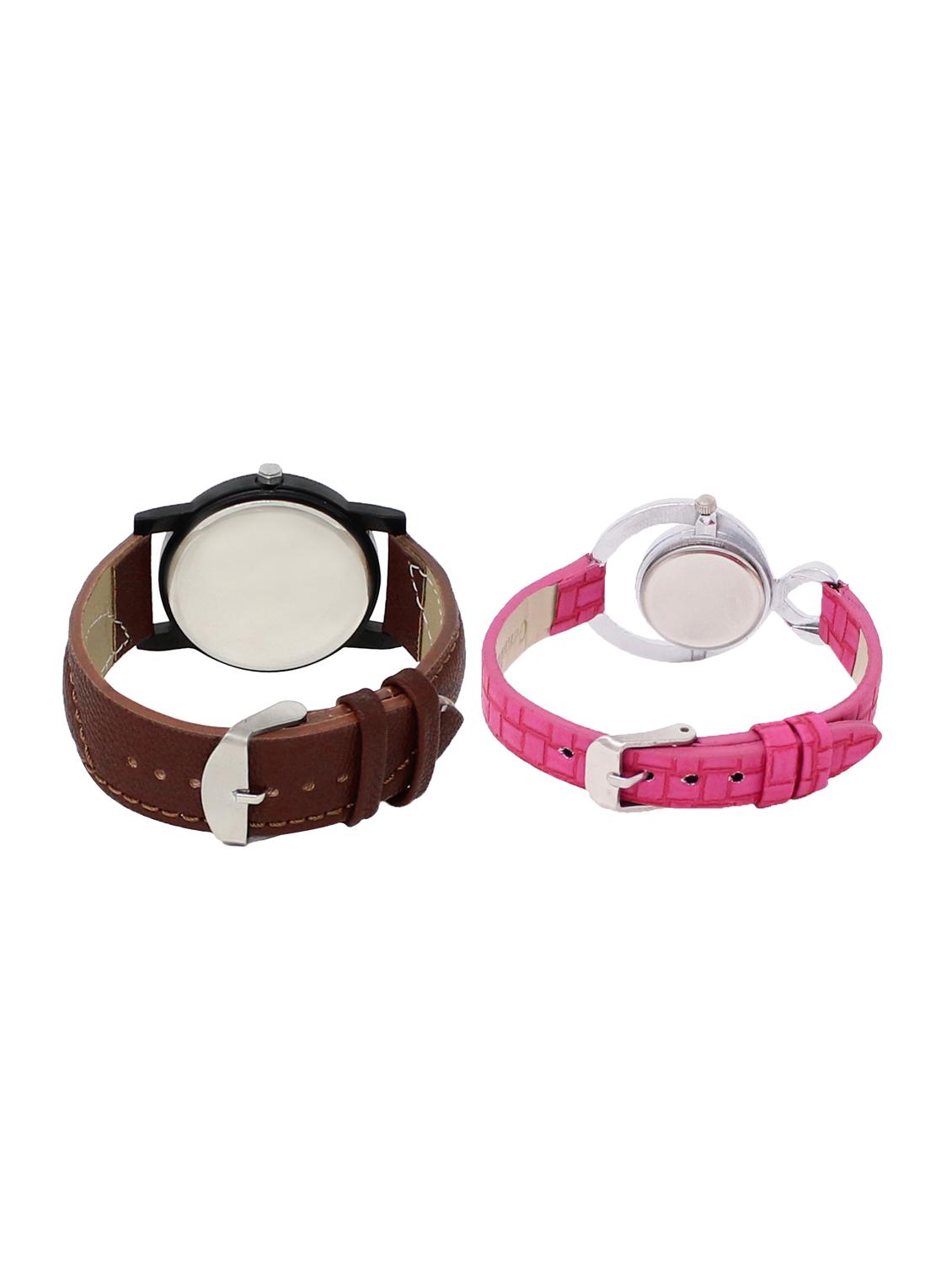 ACNOS Round dial analog couple watch(WAT-LR-11-205-COMBO) - 15501025 - Zoom Image - 2