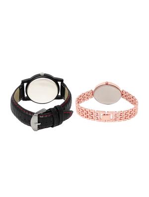 ACNOS Round dial analog couple watch(WAT-LR-12-228-COMBO) - 15501106 - Standard Image - 2