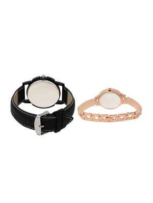 ACNOS Round dial analog couple watch(WAT-LR-13-216-COMBO) - 15501154 - Standard Image - 2